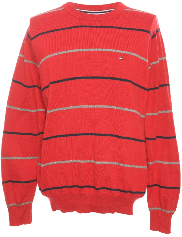 Red Tommy Hilfiger Jumper - M