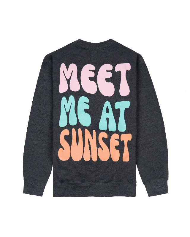 Girls (8-16) Meet Me At Sunset G Crewneck