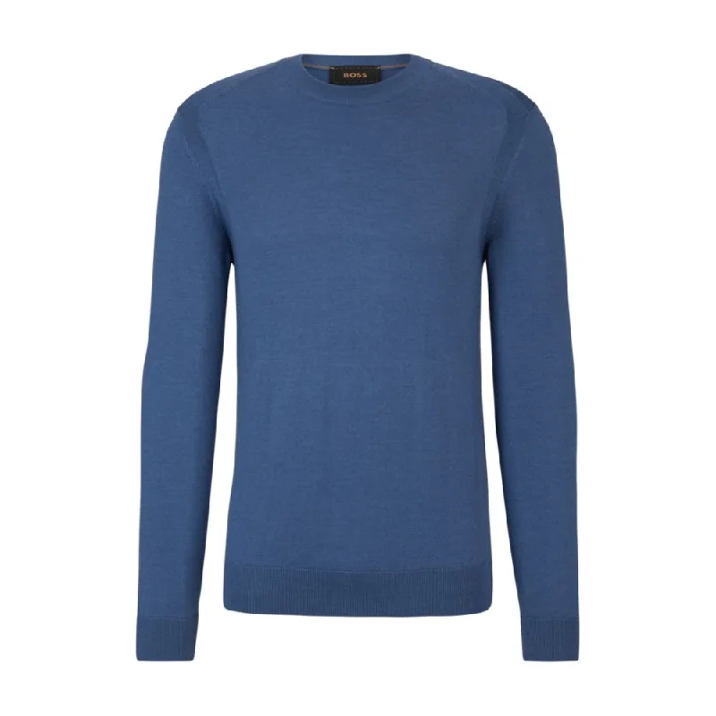 Regular-fit sweater in wool, silk and cashmere