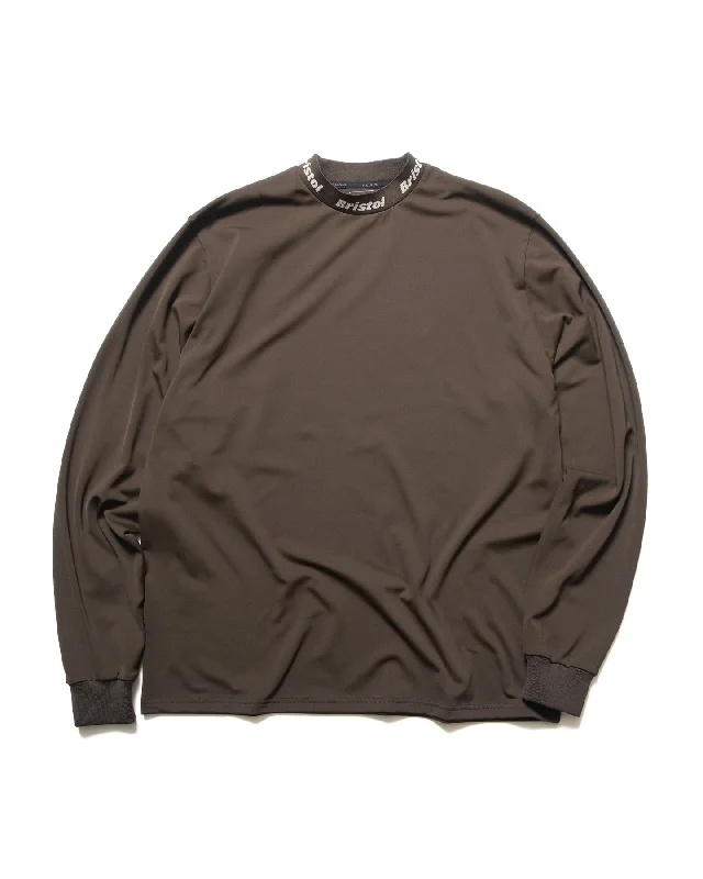 WINDPROOF NECK LOGO L/S BAGGY TOP