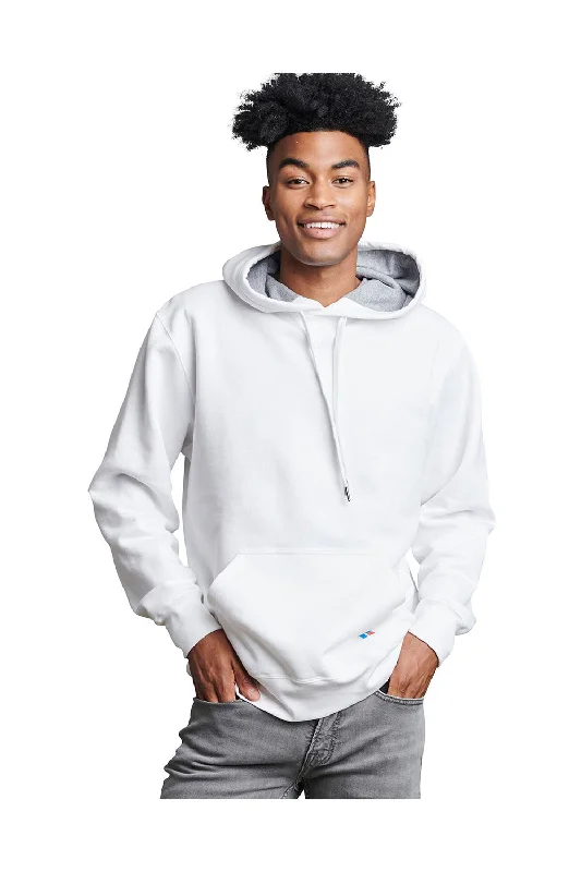 Special Offer Russell Athletic Mens Classic Hooded Sweatshirt Hoodie w/ Pouch Pocket - White - Closeout Special Offer Russell Athletic Mens Classic Hooded Sweatshirt Hoodie w/ Pouch Pocket - White - Closeout