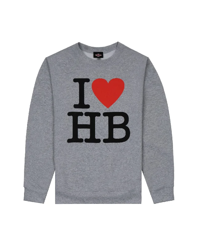 Women's I Heart HB L/S Crewneck Sweatshirt