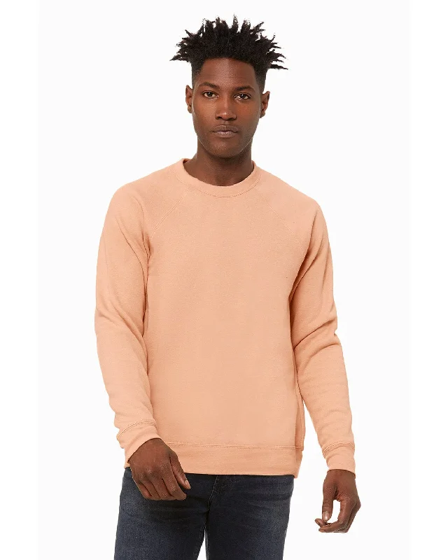 Bella+Canvas Triblend Unisex Crewneck Sweatshirt | Peach