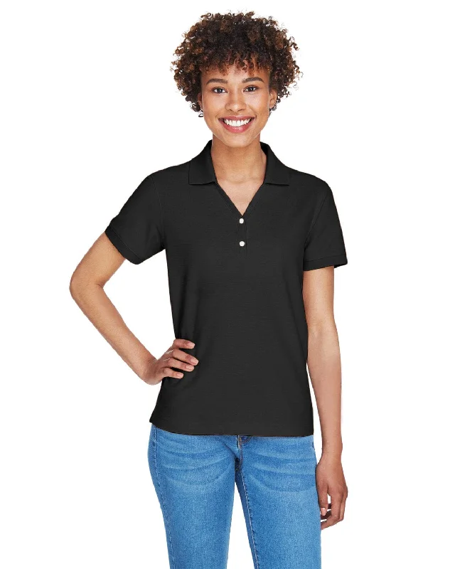 Devon & Jones Ladies Fine Pima Pique Polo | Black