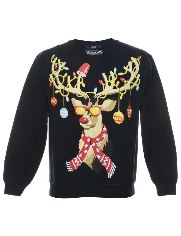 Reindeer Christmas Sweatshirt - S