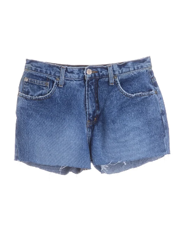 Reworked Molly Frayed Denim Shorts - W30