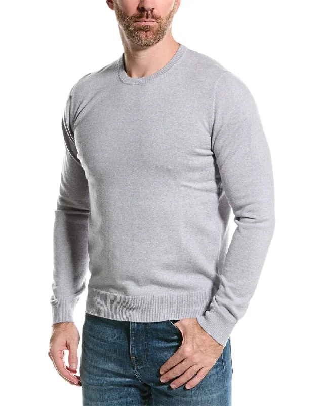 Mette mens  Merino Wool Crewneck Sweater, l, Grey