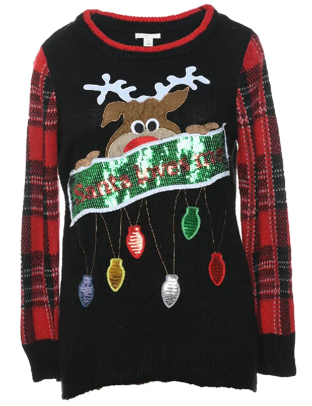 Reindeer Christmas Jumper - S