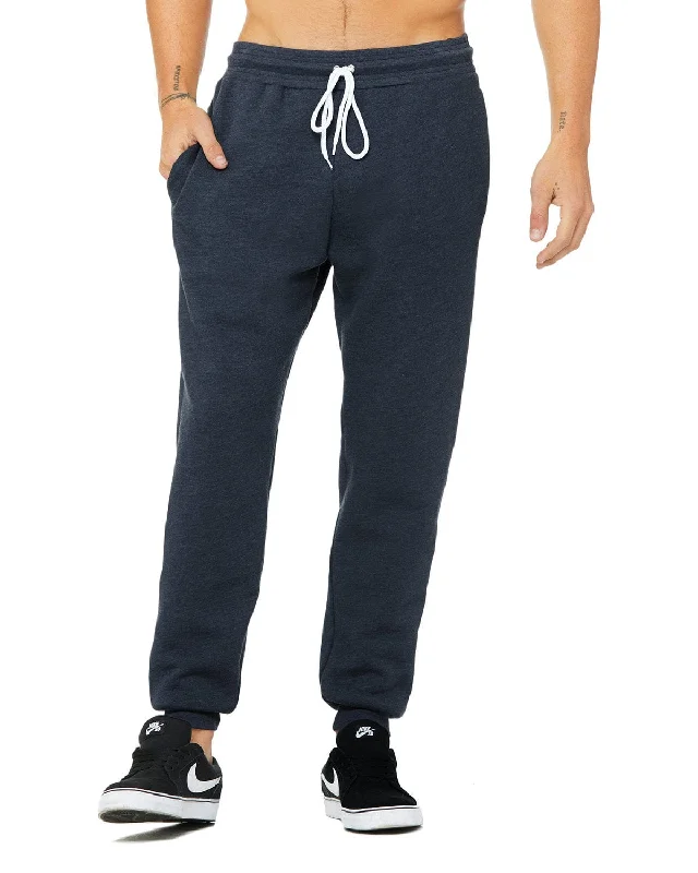 Bella+Canvas Unisex Jogger Sweatpant | Heather Navy