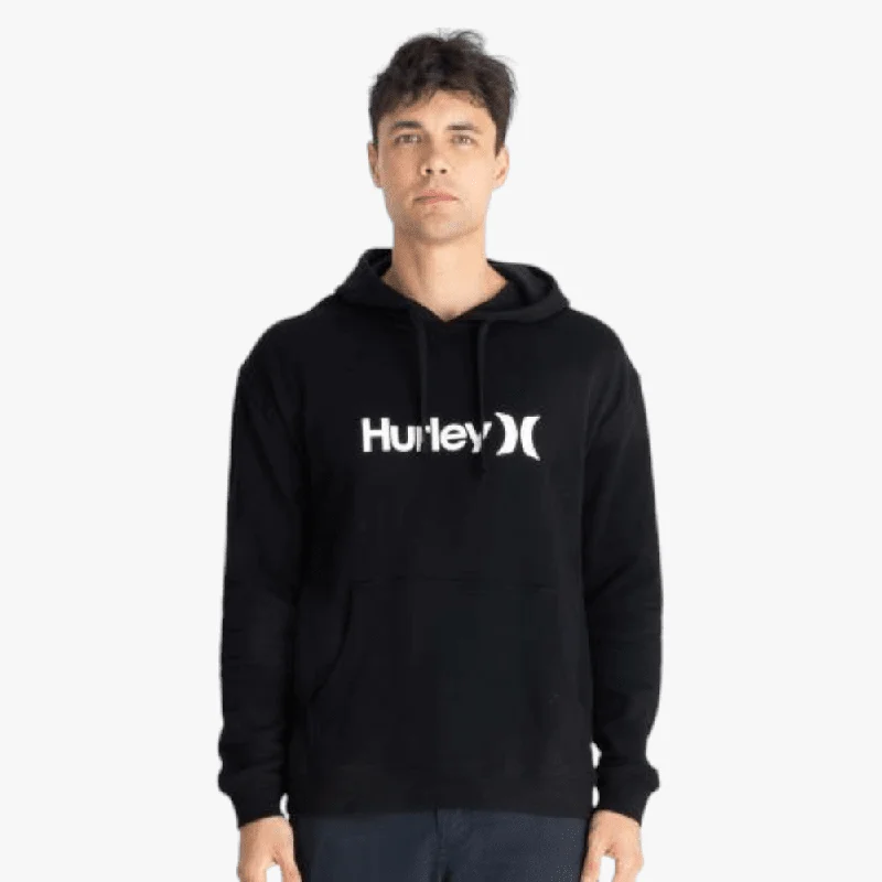 Hurley Mens One And Only Pop Hoodie Black