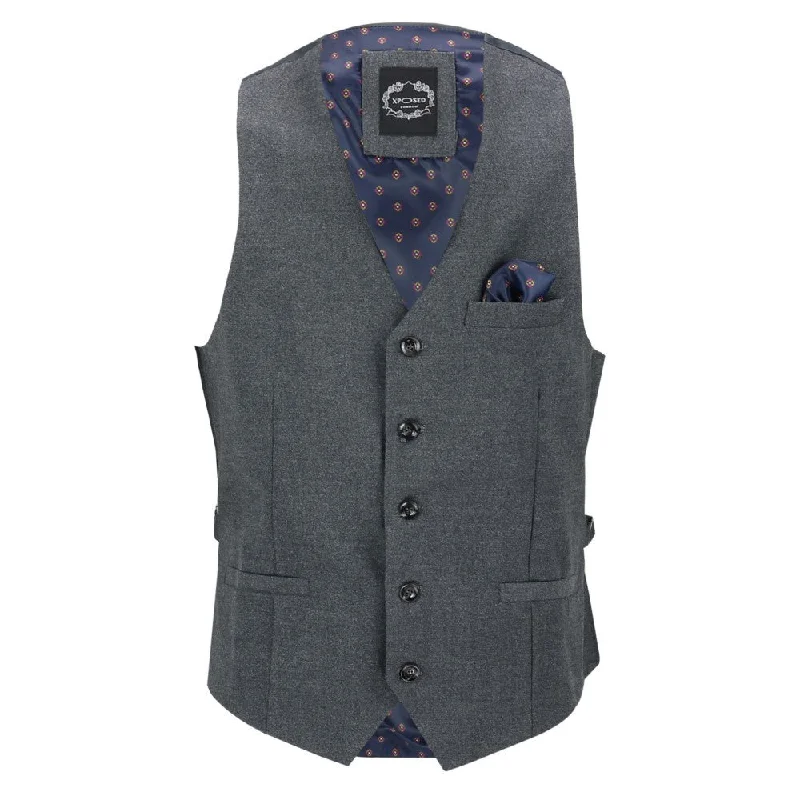 MAX - WAISTCOAT IN DARK GREY