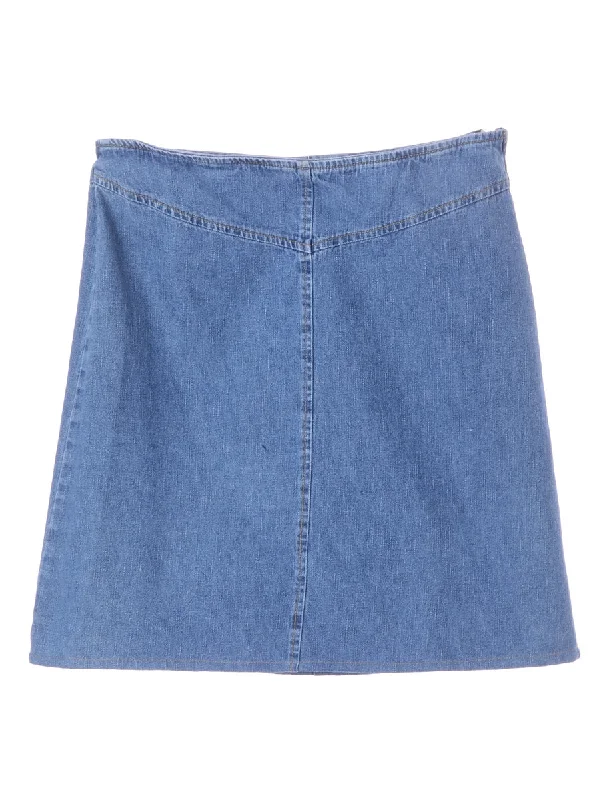 Reworked Short Denim Skirt