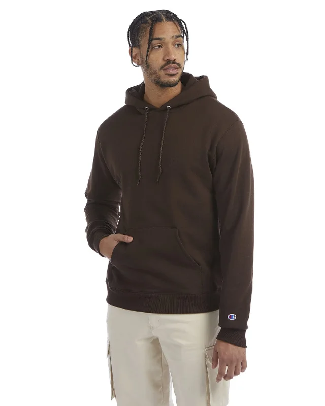 Champion EcoSmart Hooded Sweatshirt | Chocolate Brown