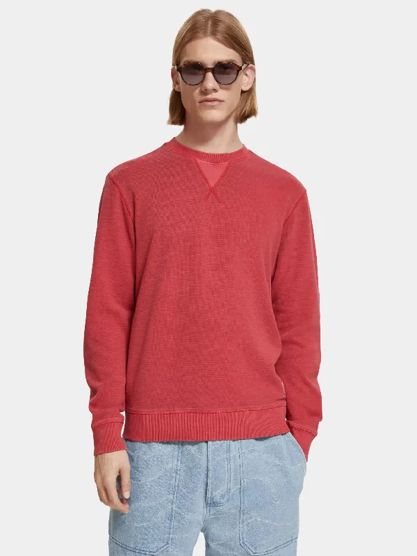 Regular-fit garment-dyed sweatshirt