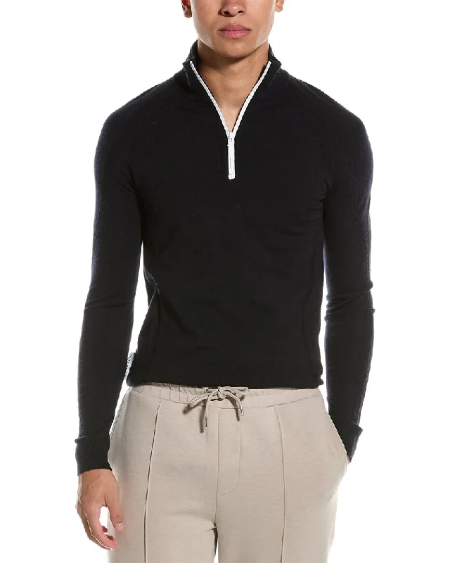 Reiss Affleck Stretch Wool-Blend 1/4-Zip Sweater