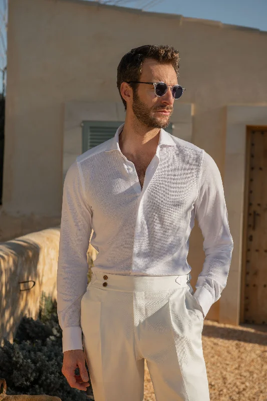 White jersey shirt - Made in Italy