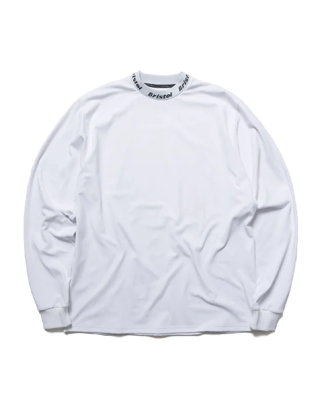 WINDPROOF NECK LOGO L/S BAGGY TOP