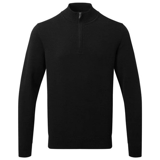 Asquith & Fox Men's Cotton Blend ¼ Zip Sweater