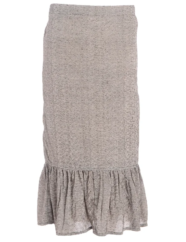Weekend Bargains to Grab Reworked Gathered Hem Hippie Skirt