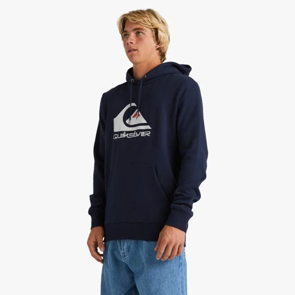 Quiksilver Mens Big Logo Pullover Hoody Navy Blazer