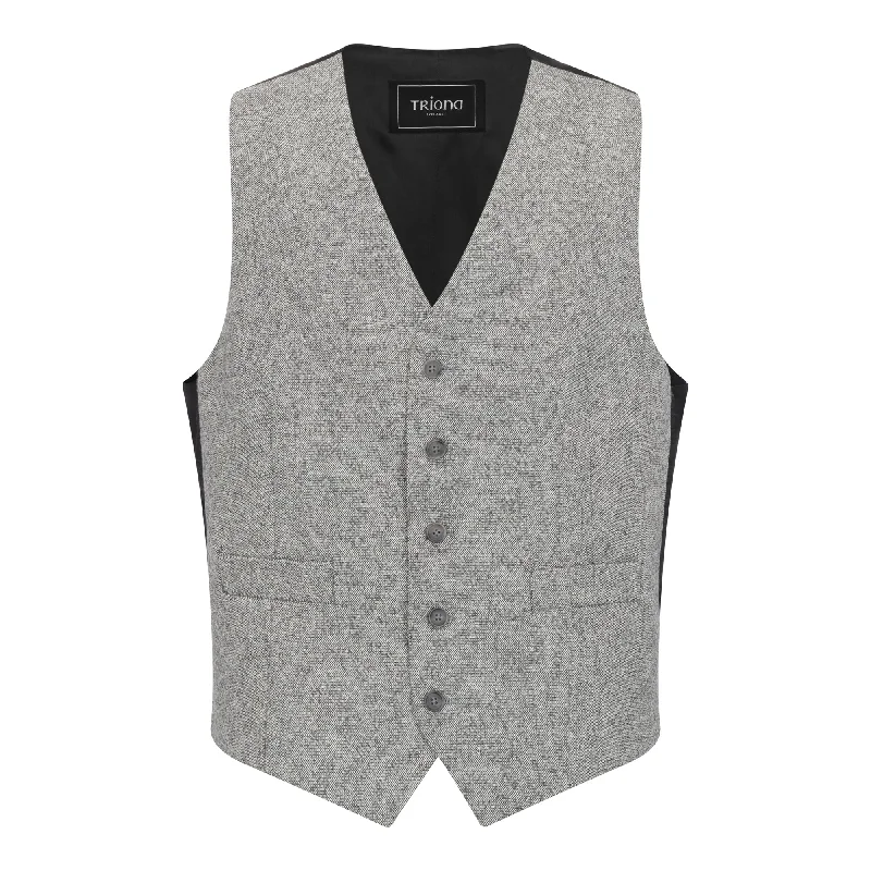 Grey Salt and Pepper Michael Irish Tweed Waistcoat