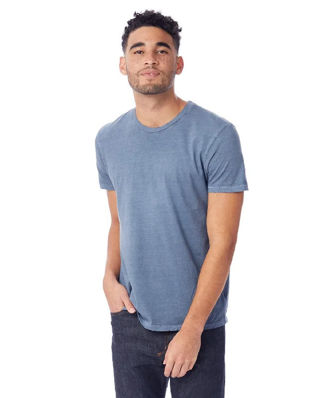 Alternative Men's Heritage Garment-Dyed Distressed T-Shirt | Dk Blue Pigmnt