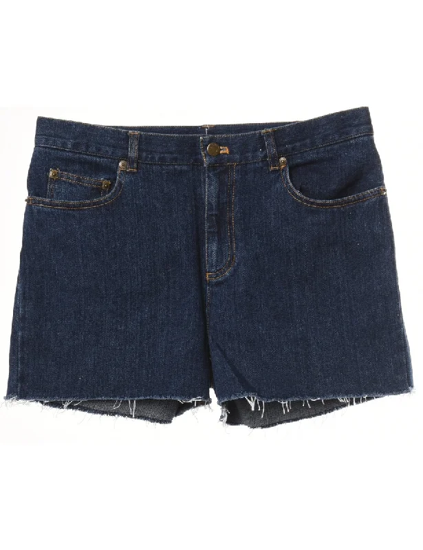 Reworked Molly Frayed Denim Shorts - W33