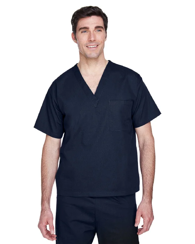 Harriton Adult Scrub Top | Dark Navy