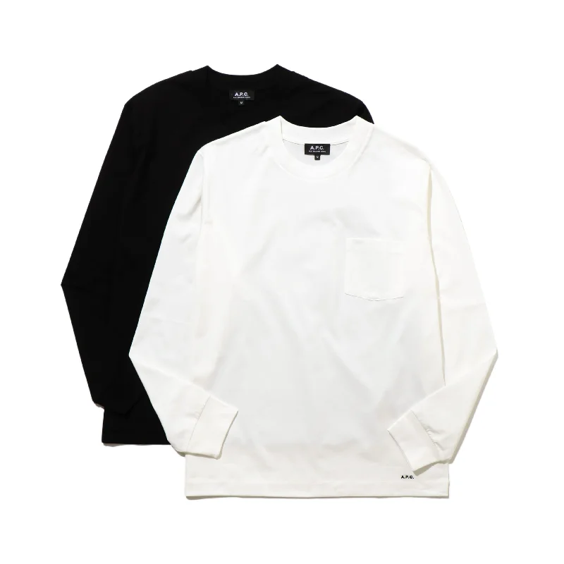 APC PACK T-SHIRT L/S WHITE×BLACK