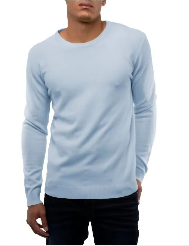 Men's Pullover Sweater In Blue