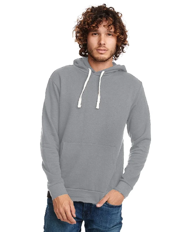 Next Level Apparel Unisex Santa Cruz Pullover Hooded Sweatshirt | Lead Gray