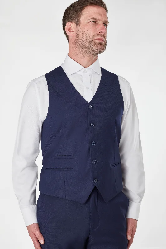 MENS NAVY WEDDING PARTY WAISTCOATS