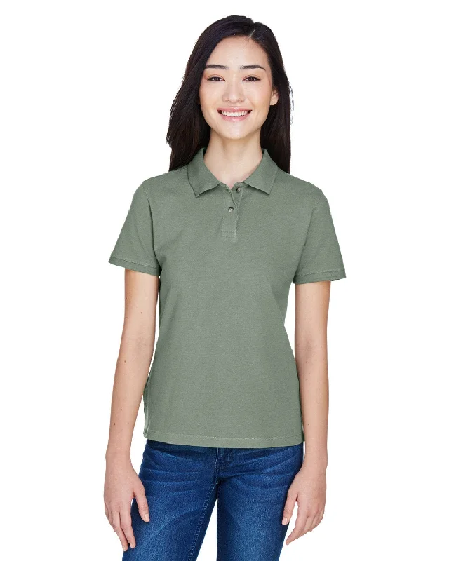 Harriton Ladies Cotton Pique Polo Shirt | Dill