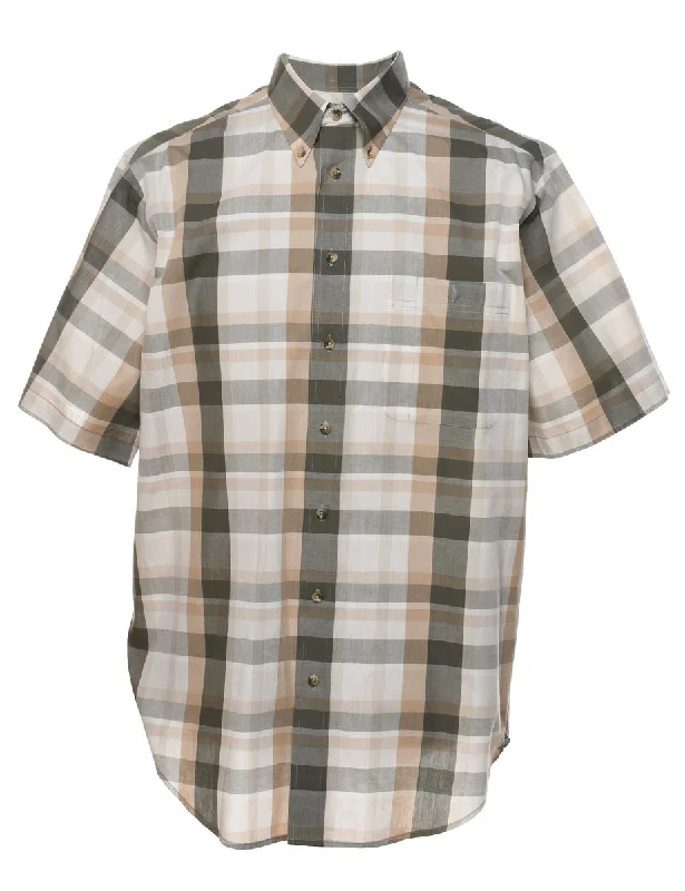 Roundtree & Yorke Multi-colour Checked Shirt - L