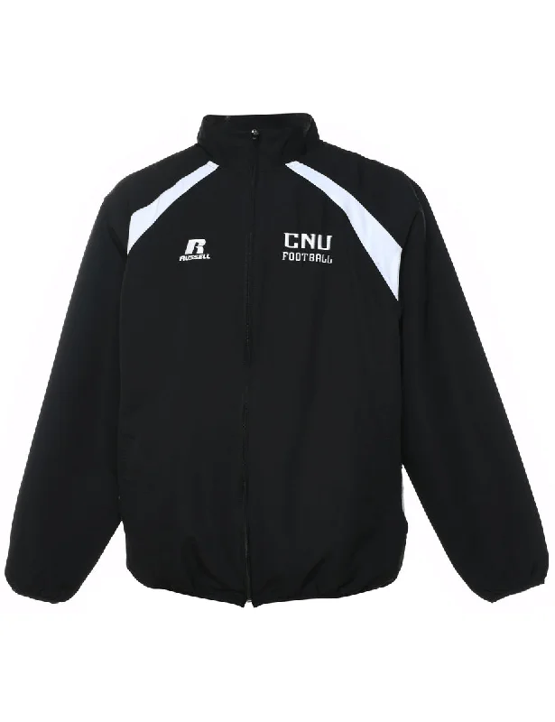 Russell Athletic Black & White Nylon Jacket - L