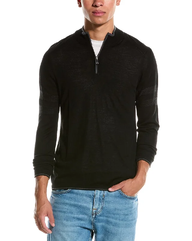 Raffi Wool-Blend 1/4-Zip Sweater