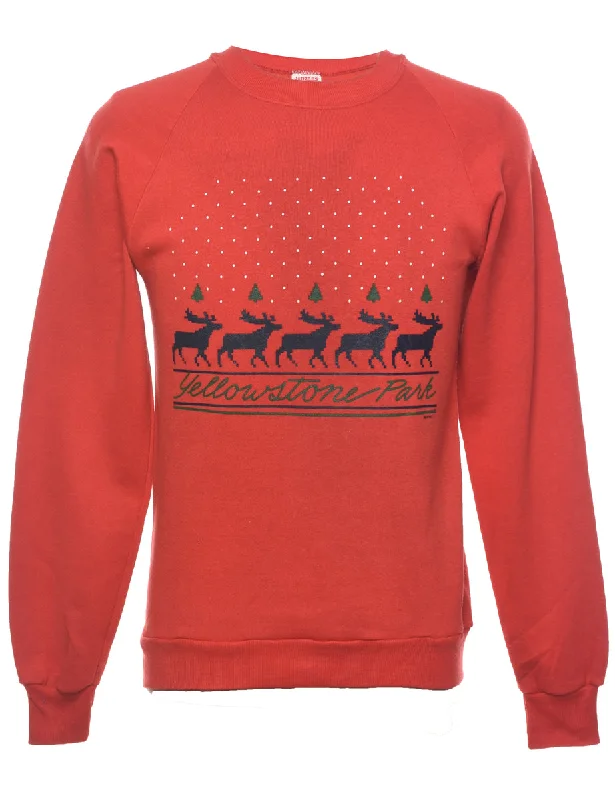 Reindeer Christmas Sweatshirt - M