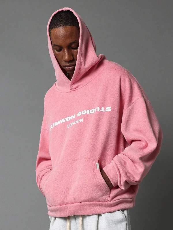 Overhead  Washed Hoodie With Front Graphic Print