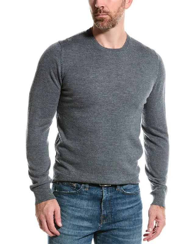 Mette mens  Merino Wool Crewneck Sweater, s, Grey