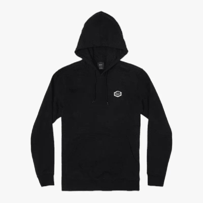 Rvca Mens Script Hex Hoodie Black