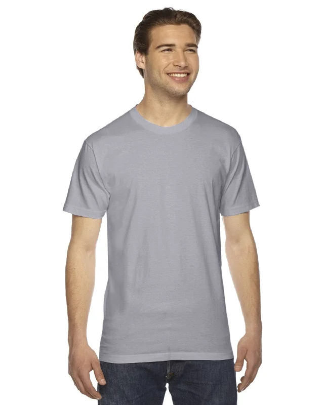 American Apparel Unisex Fine Jersey Short Sleeve T-Shirt | Slate