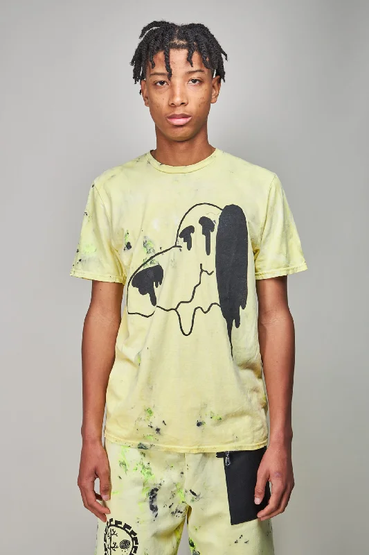 Snoppy SS T-shirt, dirty yellow