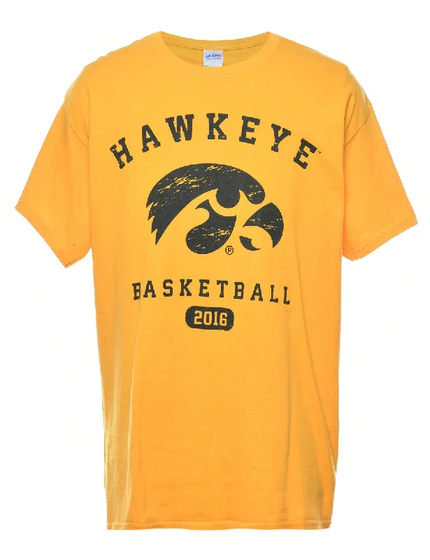 Hawkeye Basketball Printed T-shirt - L