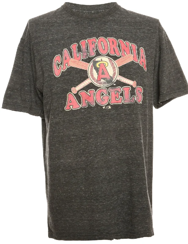 Dark Grey California Angles Printed T-shirt - M