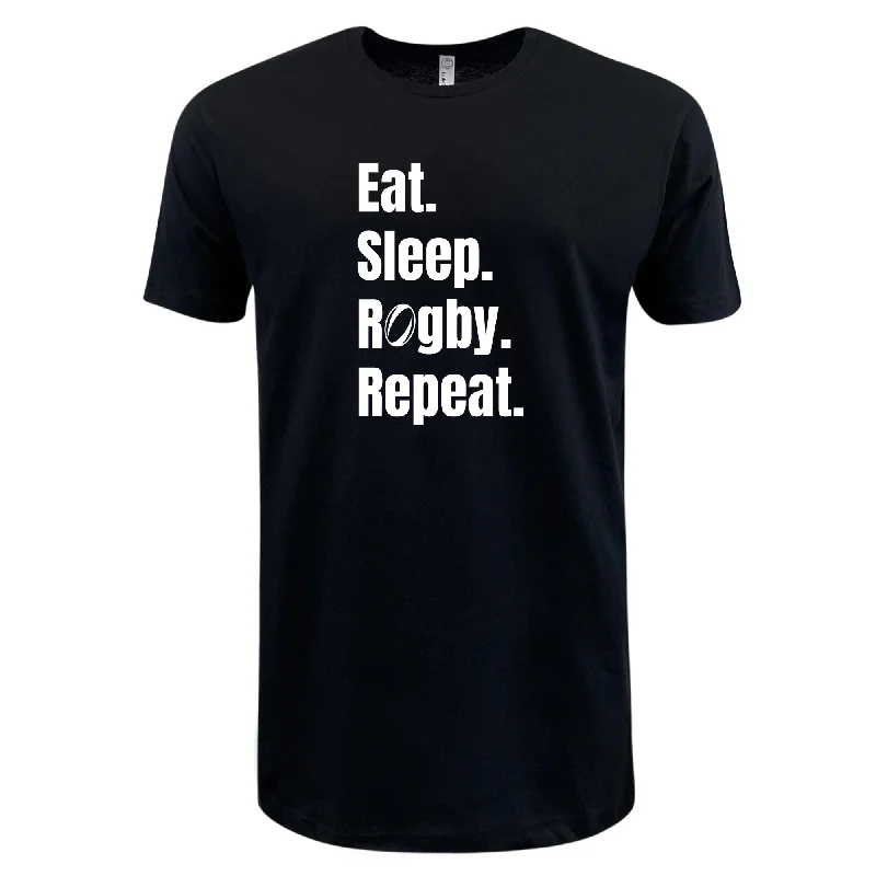 Eat Sleep Rugby Repeat Supersoft Tee - 99 Collection