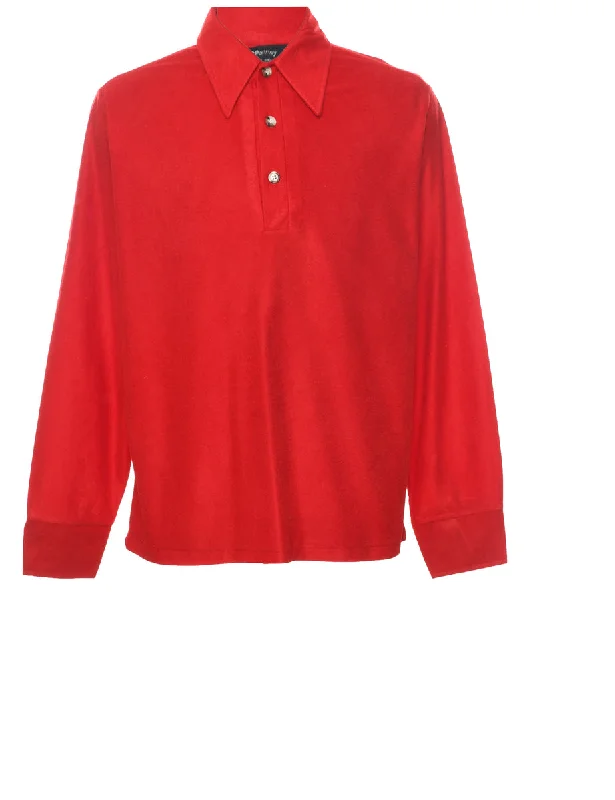 JC Penney Polo 70's Collar Shirt - L