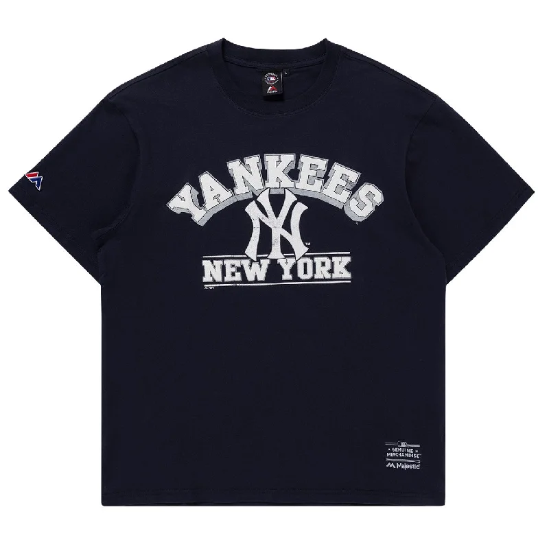 Majestic MLB Cracked Puff Arch Tee New York Yankees Seaborn