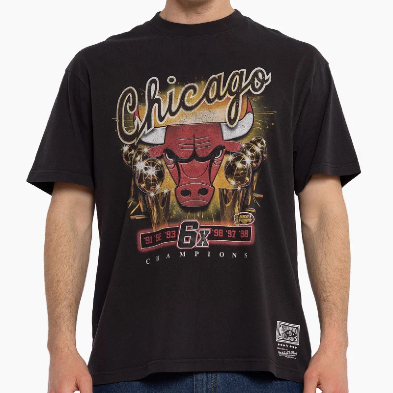 Mitchell & Ness NBA 6 X Champions Tee Chicago Bulls Black