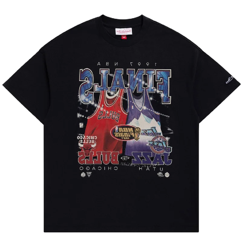 Mitchell & Ness NBA 97 Finals Tee Pippen Malone Faded Black