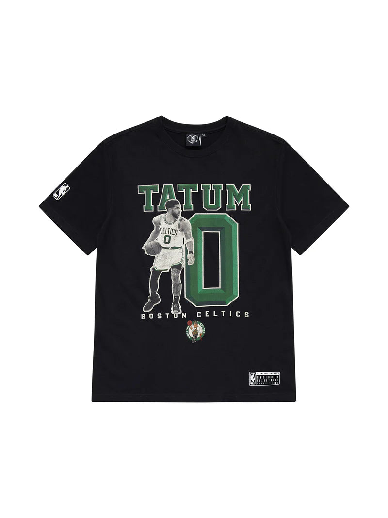 NBA Youth Essentials Jasper Vintage Tee Jayson Tatum Boston Celtics Black